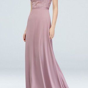 Quartz Georgette Bridesmaid Dress